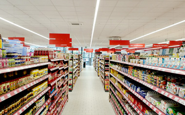 3CCT Tunabled linear strip install in USA supermarket